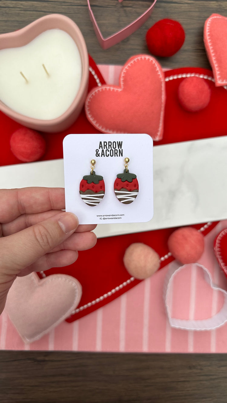 Chocolate Covered Strawberry Dangles